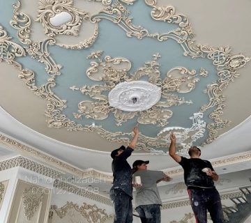 گچبری مدرن سقف پذیرایی