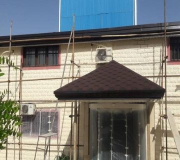 اجرای شینگل سردرب ساختمان
