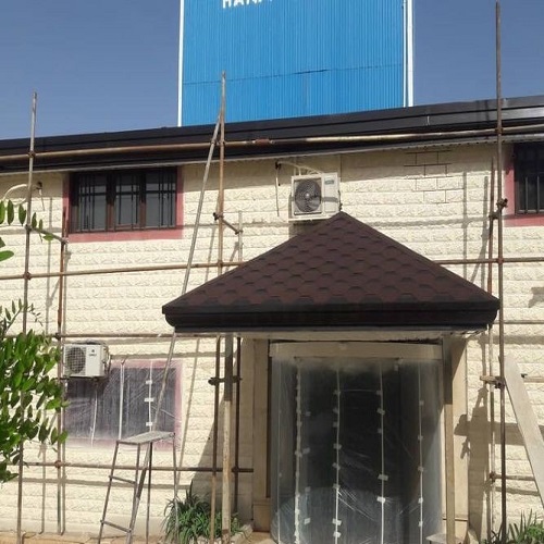 اجرای شینگل سردرب ساختمان