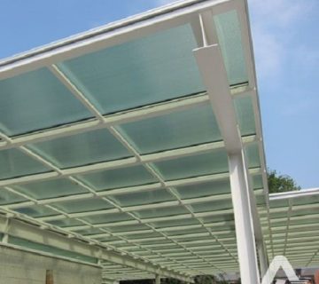 سقف پلی کربنات پارکینگ