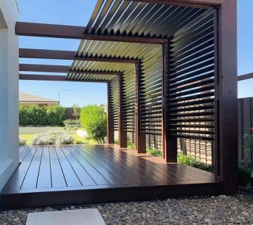 اجرای سقف حیات خلوت فایبرگلاس