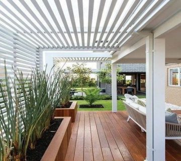 اجرای سقف حیاط خلوت پلی کربنات