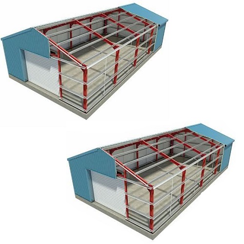 اجرای دیوار سوله با ساندویچ پانل