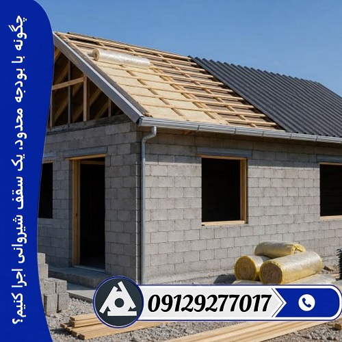 چگونه با بودجه محدود، یک سقف شیروانی اجرا کنیم؟